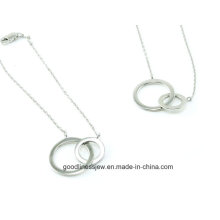 Good Quality Sterling Silver Fashion Necklace Bracelet Silver Jewelry Set S3280
